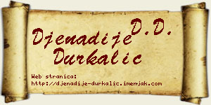 Đenadije Durkalić vizit kartica